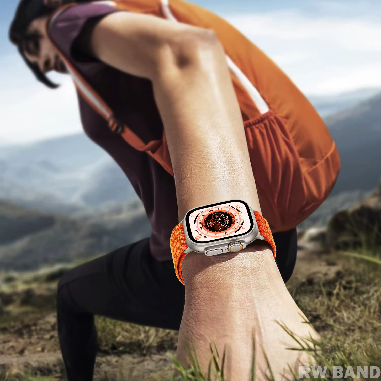 Bracelet léger en nylon pour Apple Watch Ultra