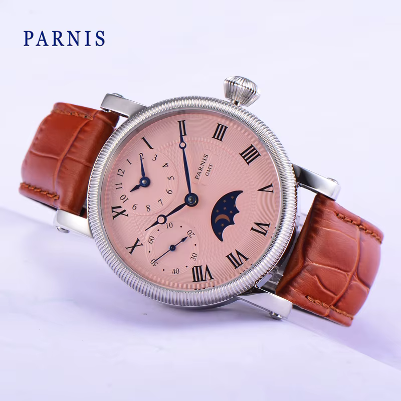 Montre-bracelet mécanique à remontage manuel pour homme
