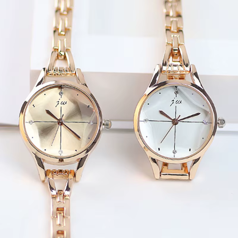 Montre-Bracelet de luxe pour femmes élégant or Rose dames montres strass Simple mode femme Quartz relogio feminino
