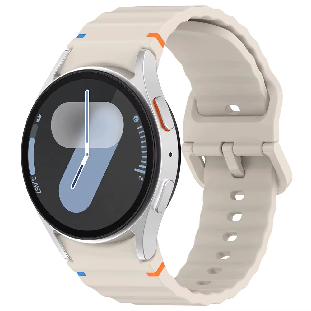Bracelet en Silicone d'origine pour Samsung Galaxy Watch 7 FE 6 4 Classic 5 pro 44mm 40mm 43mm 47mm 45mm