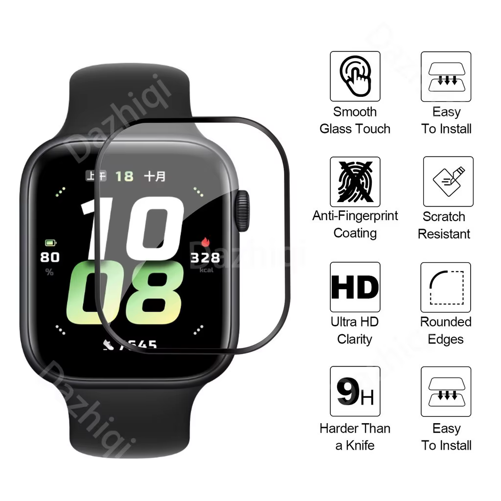 Film de protection incurvé 3D à couverture complète pour Honor Watch 5/X5/X5i/5 Pro/5 Ultra