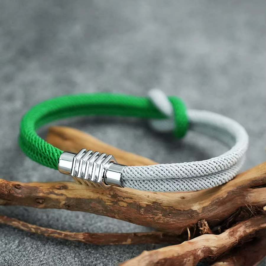 Bracelet en corde de choc de couleur audacieuse
