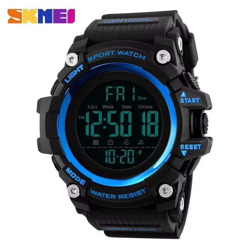 SKMEI 1384 montre électronique de Sport étanche pour hommes montres-bracelets numériques militaires
