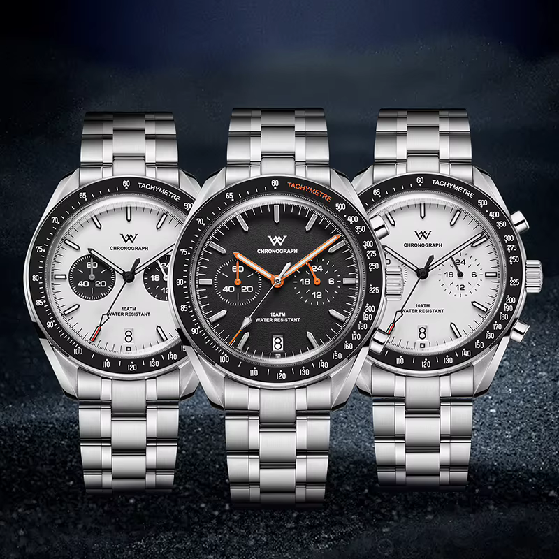 WM montre hommes chronographe