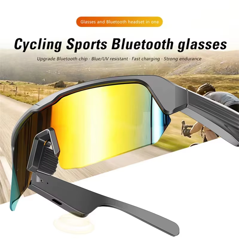 Cyclisme course Bluetooth lunettes intelligentes technologie appel Audio casque à distance