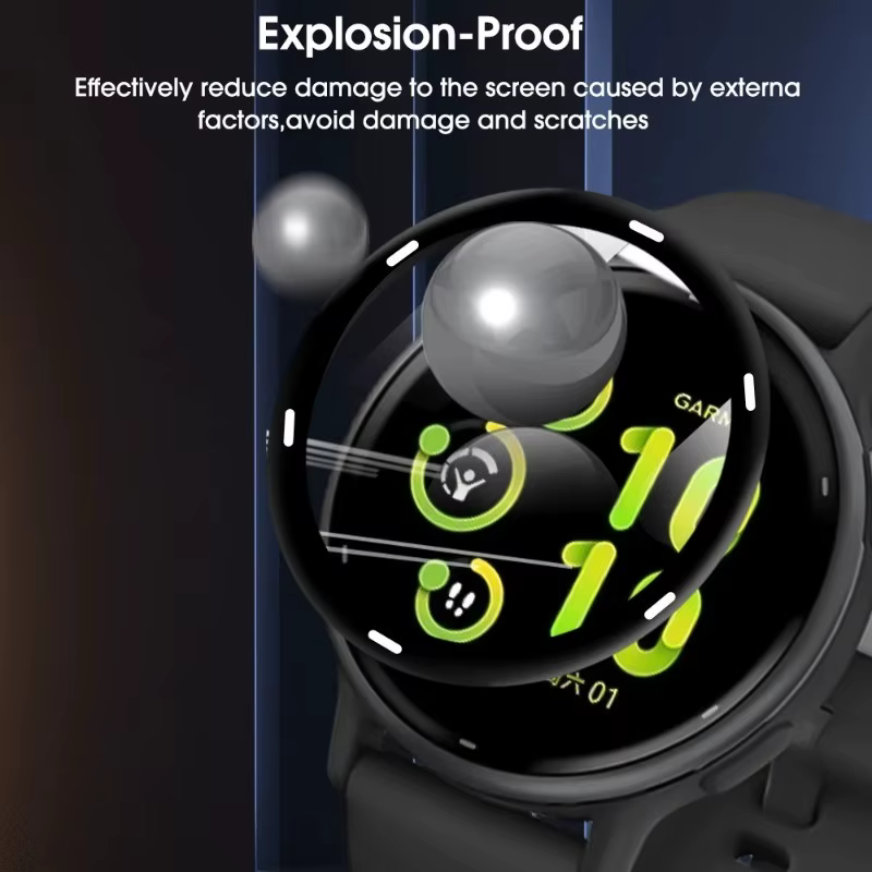 Protecteurs d'écran en verre souple pour montre de sport Garmin Vivoactive 5