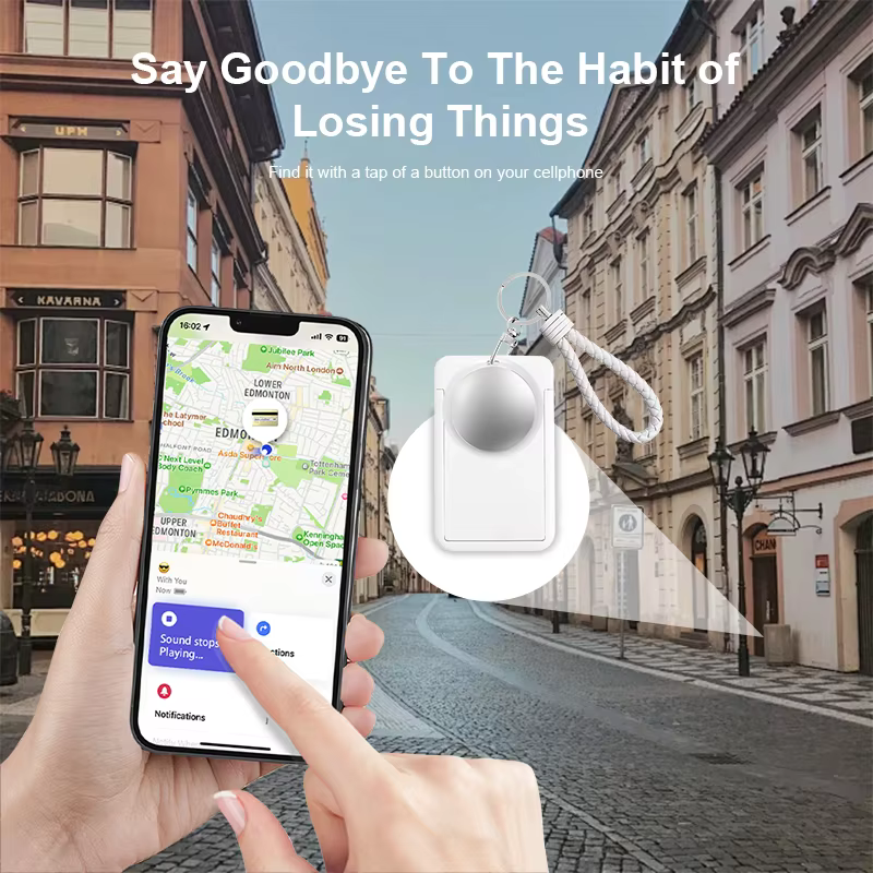 Lot de 4 AirTag anti-perte, traqueur GPS compatible Apple iOS, localisateur pour porte-clés, portefeuille, voiture, animaux