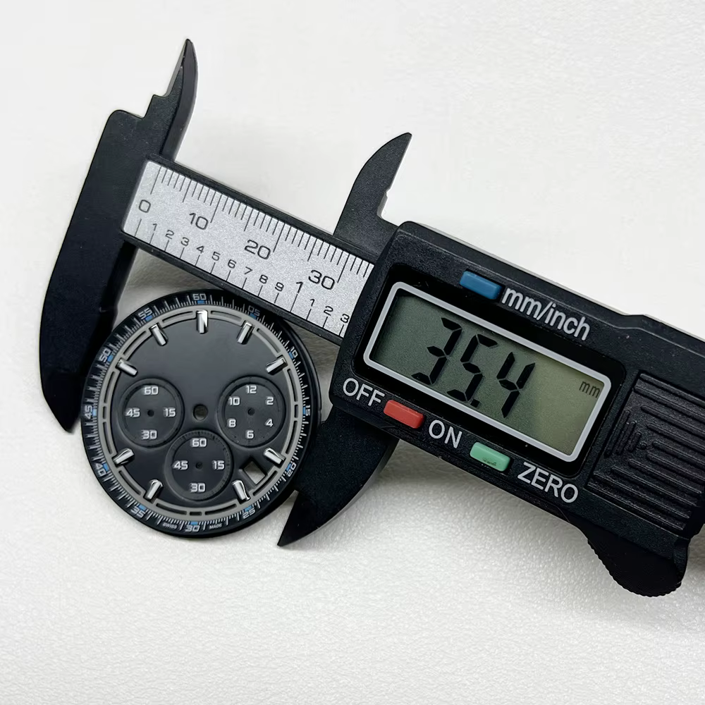 Kit d'aiguilles de montre lumineuses vertes VK63 - Aiguilles rouges