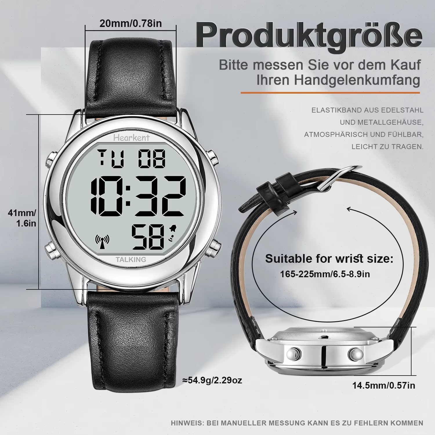 Hearkent-Montres pour hommes aveugles
