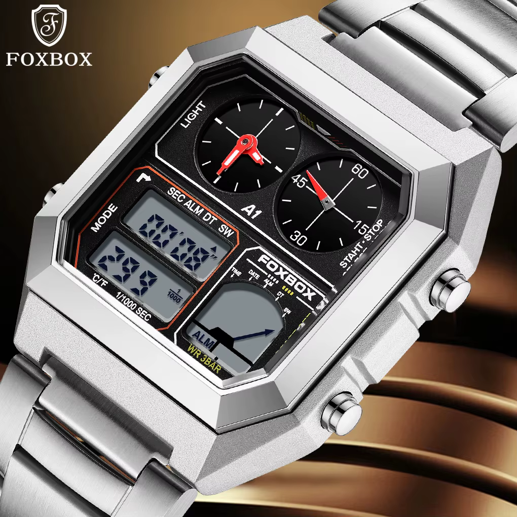 Montres-bracelets à quartz étanches pour hommes
