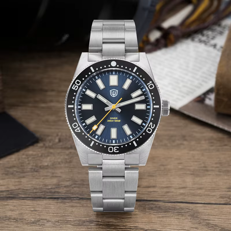 Watchdives WD1965 V2 montre à Quartz VH31 balayage deuxième mouvement lumineux bombé saphir 20Bar étanche 38mm Vintage 62mas montres