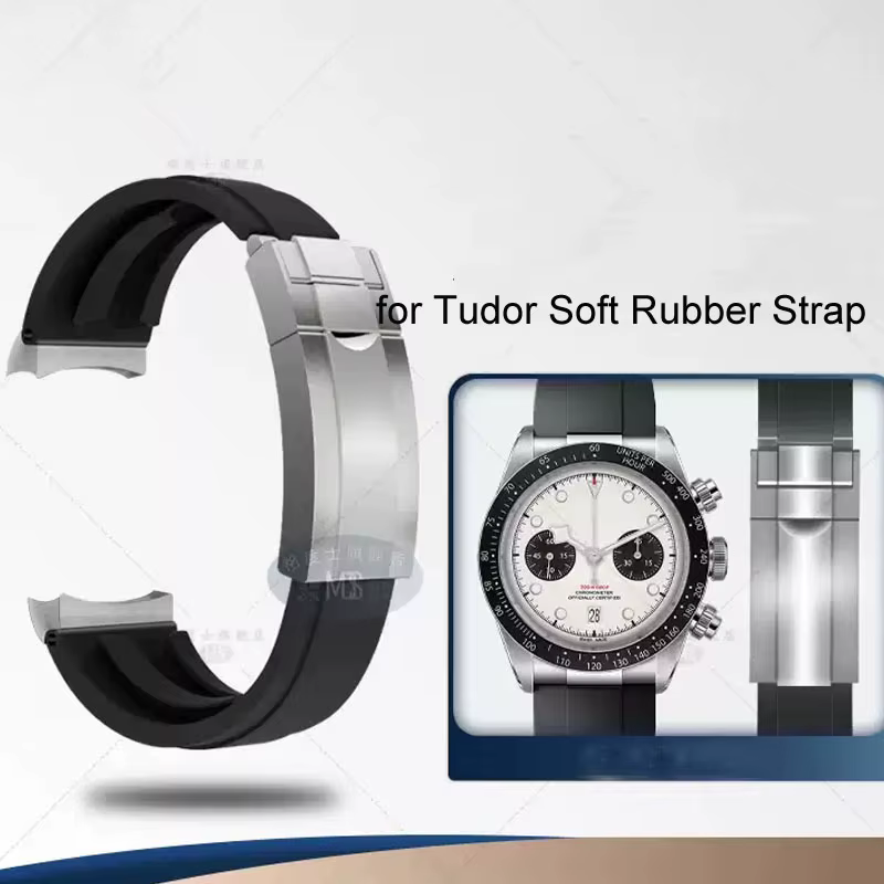 Bracelet en caoutchouc souple pour Tudor 39mm 1958 BB58 Black Bay Panda Pro