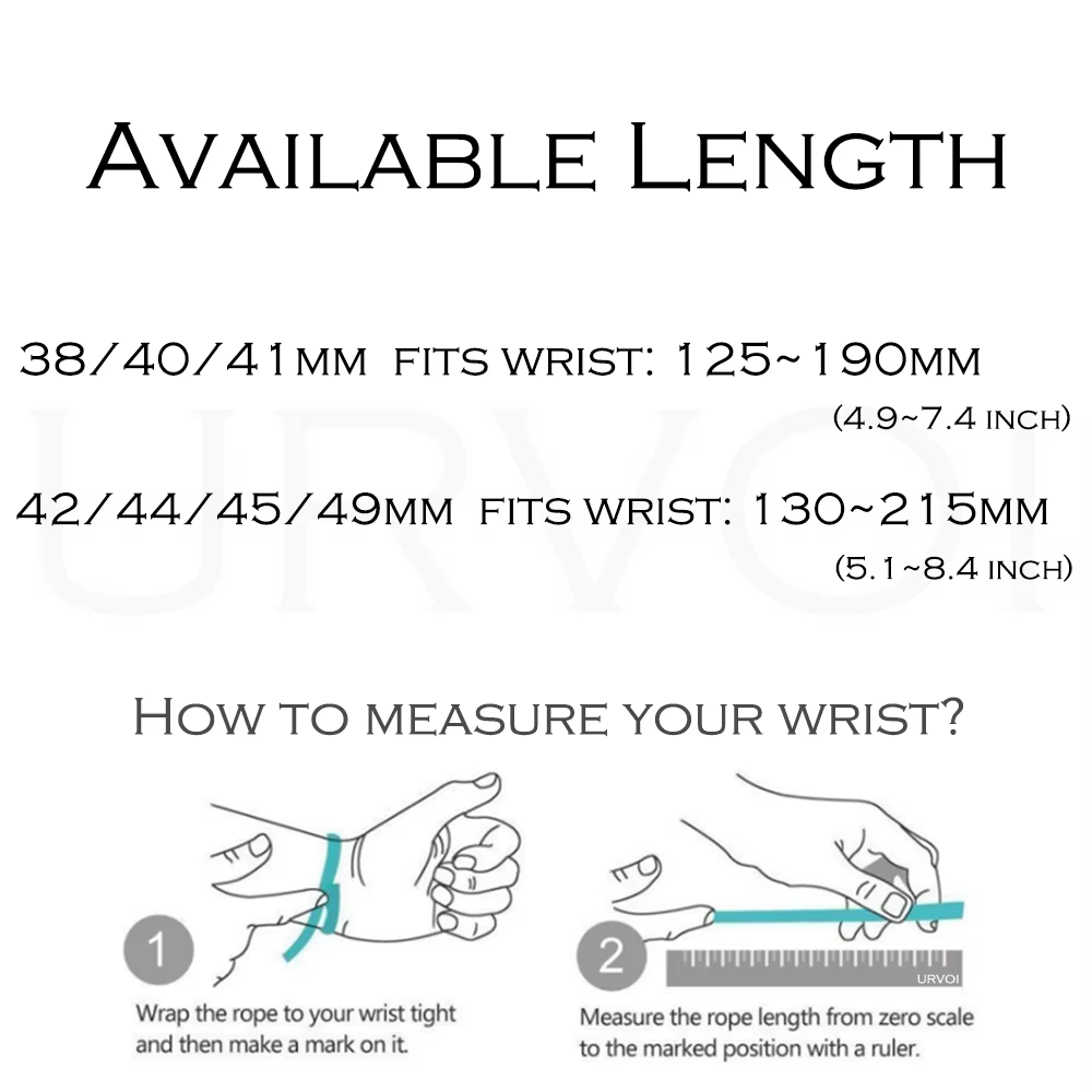 URVOI Trail Loop pour Apple Watch Band Ultra 3 2 série 1110 9 SE tissage en nylon pour bracelet iWatch fermeture d'onglet de traction légère 49mm