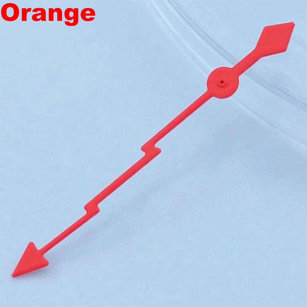 Aiguilles de montre lumineuses multicolores (rouge