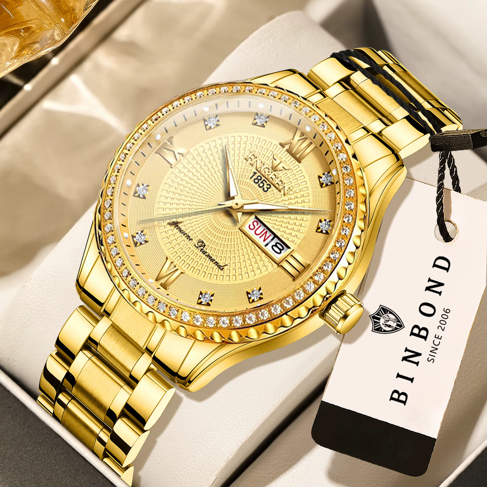 Montre homme BINBOND, précise