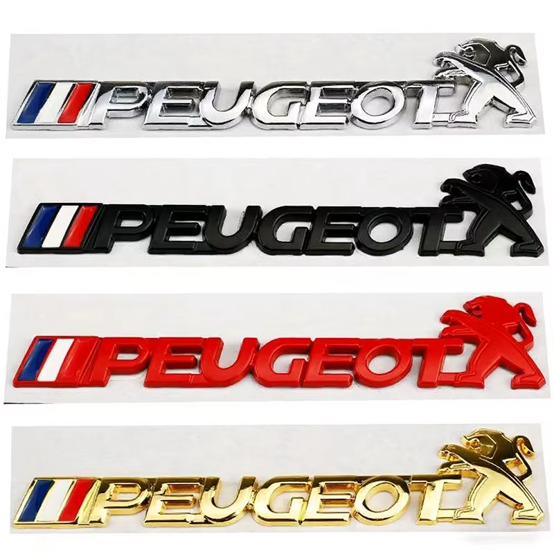 Autocollant emblème de voiture, accessoires pour Peugeot 206 307 308 207 3008 208 407 508 2008 5008 301 406 408 607 4008 Rifter RCZ 107 106