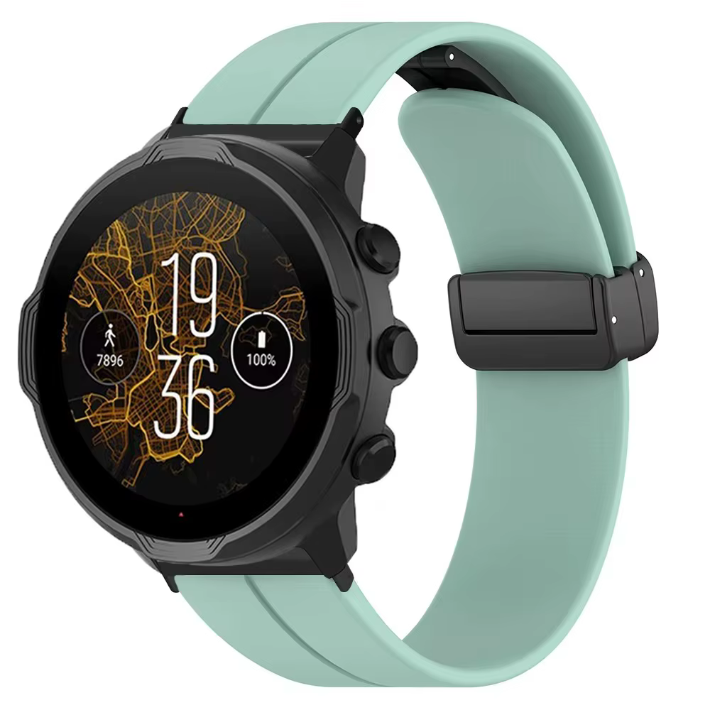 Pour Suunto 9/ 7 / D5/ Spartan Sport poignet HR/ Baro Sports boucle magnétique 24mm bracelet de montre en Silicone