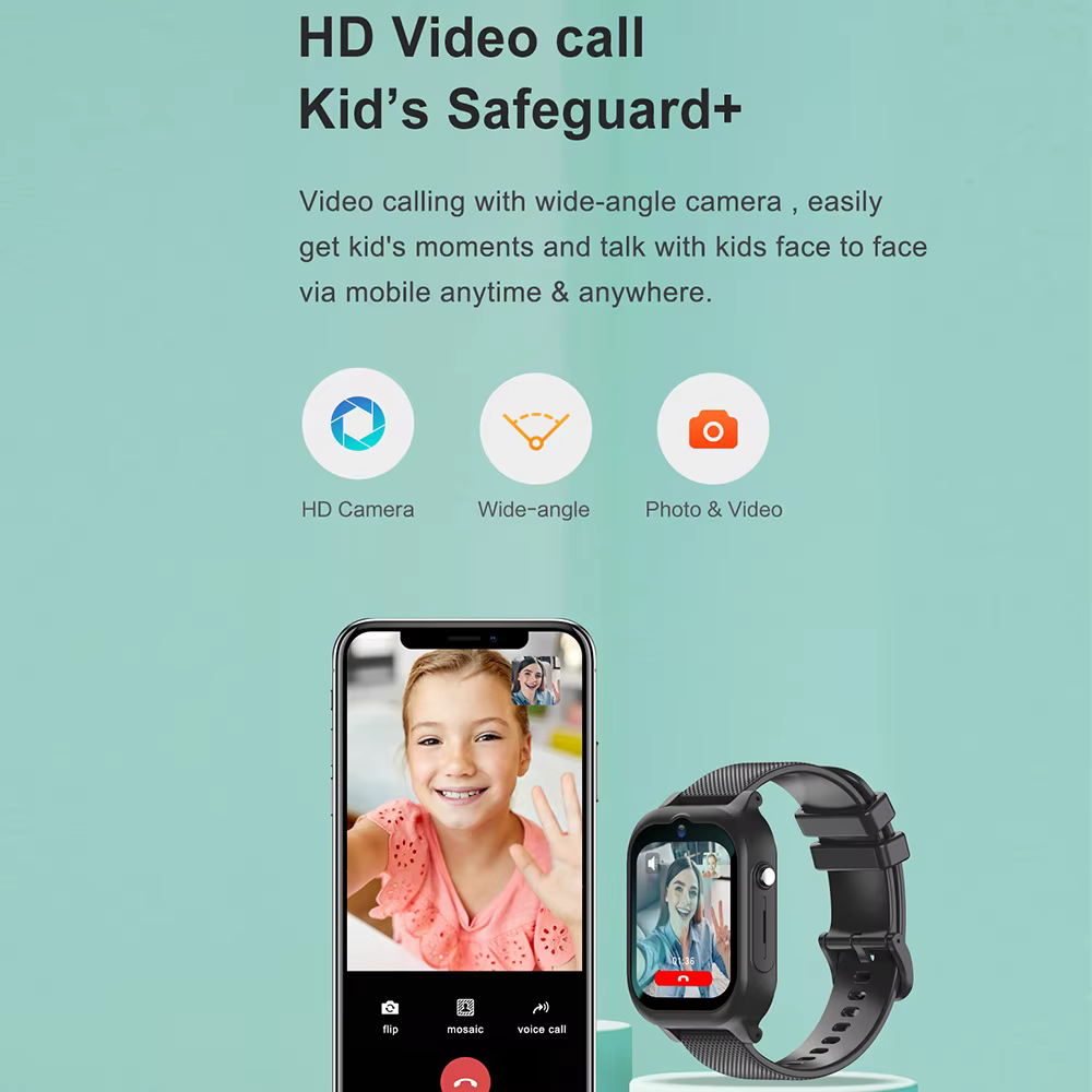 Montre intelligente enfants 4G GPS WIFI appel vidéo SOS moniteur Tracker localisation téléphone