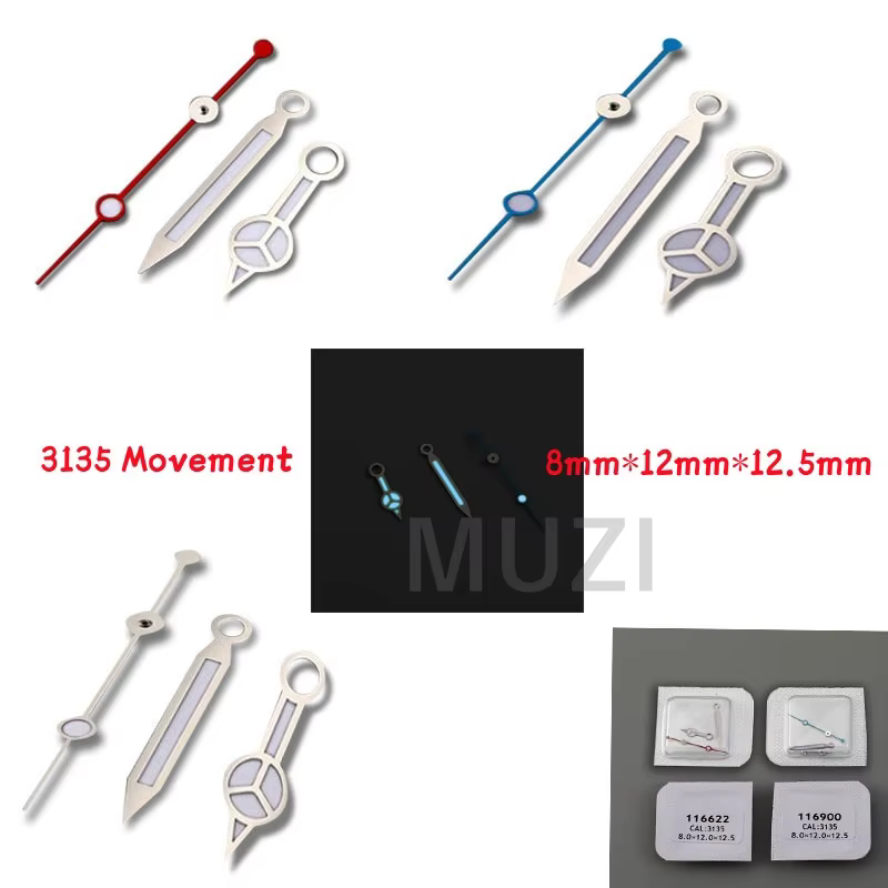 Aiguilles de montre Shoous pour Rolex SUB Yach