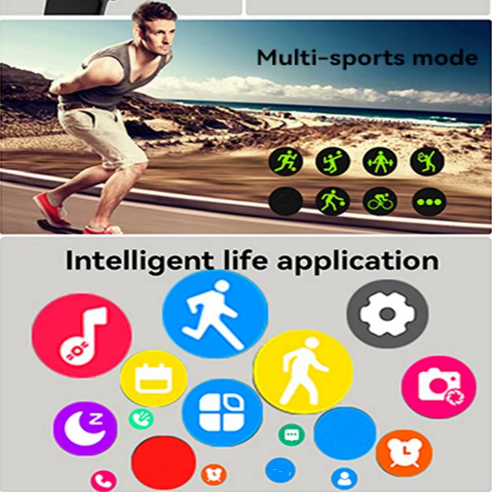 2026 nouvelle montre intelligente pour hommes cadeau pour femmes 2.01 pouces HD plein écran tactile sport Fitness