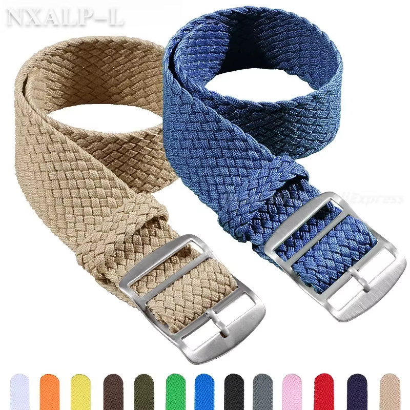 Bracelet de montre tissé en Nylon pour Omega pour Swatch