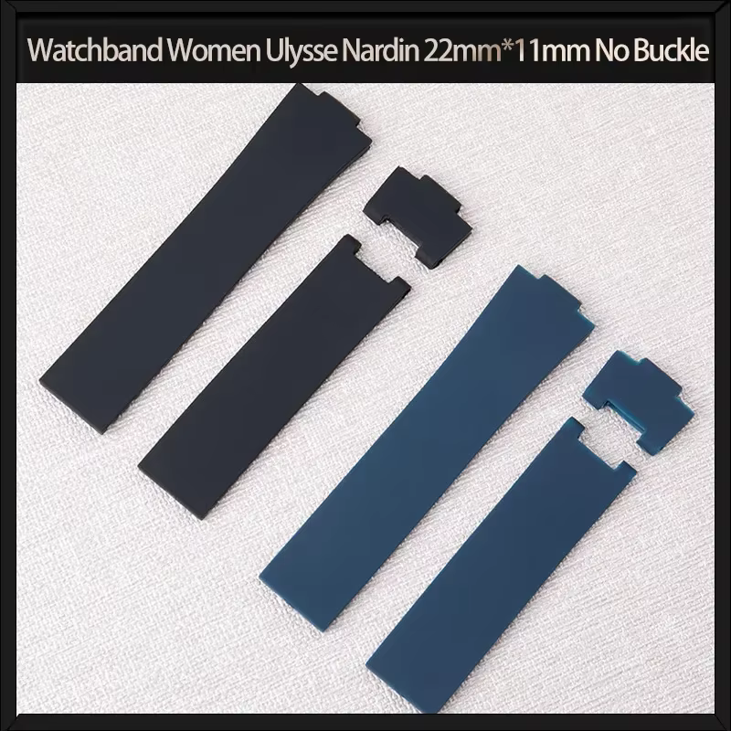 Bracelet de montre en caoutchouc souple pour femmes