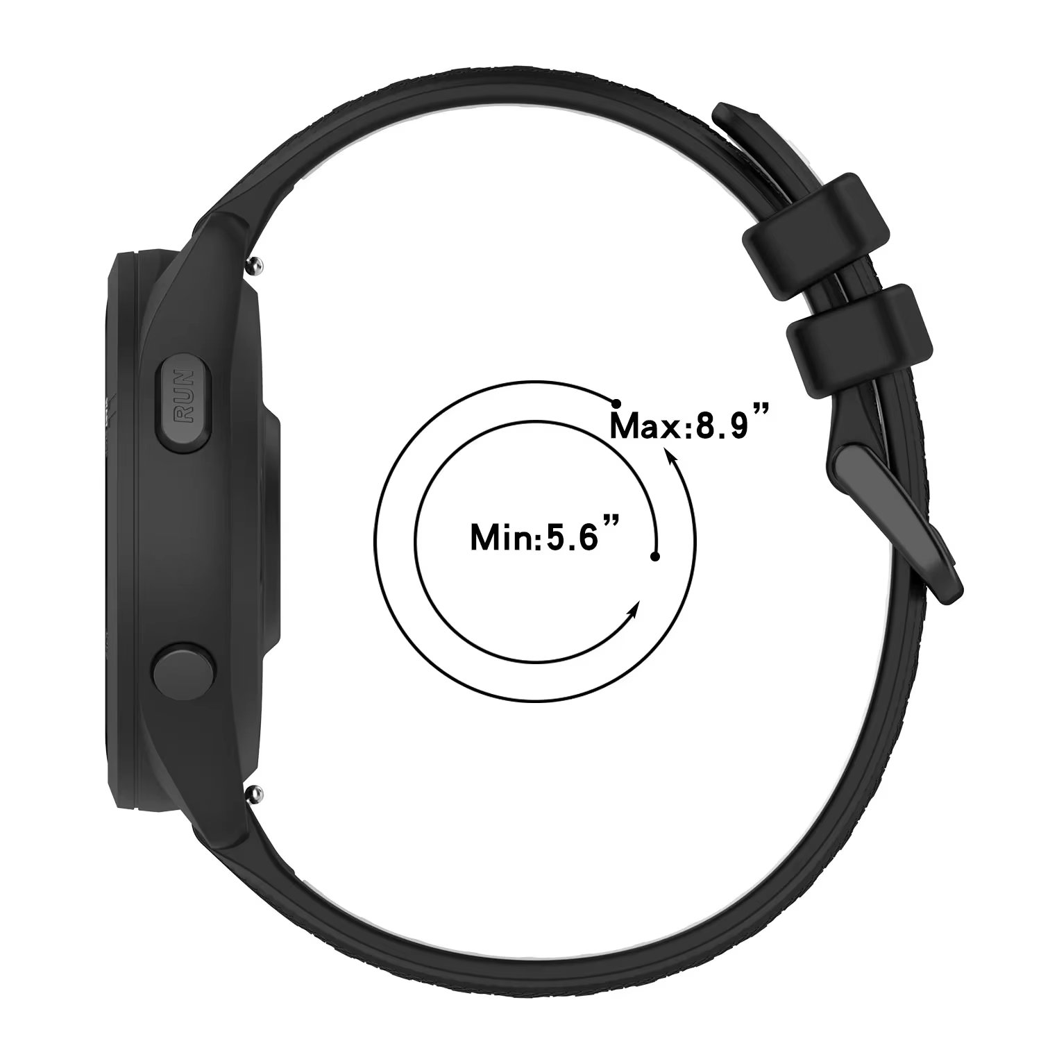 Bracelet en caoutchouc pour SUUNTO RACE 2 S