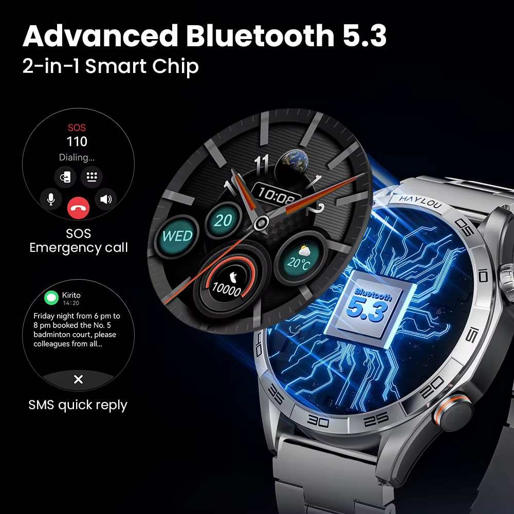Montre connectée HAYLOU Solar 5 avec appels vocaux