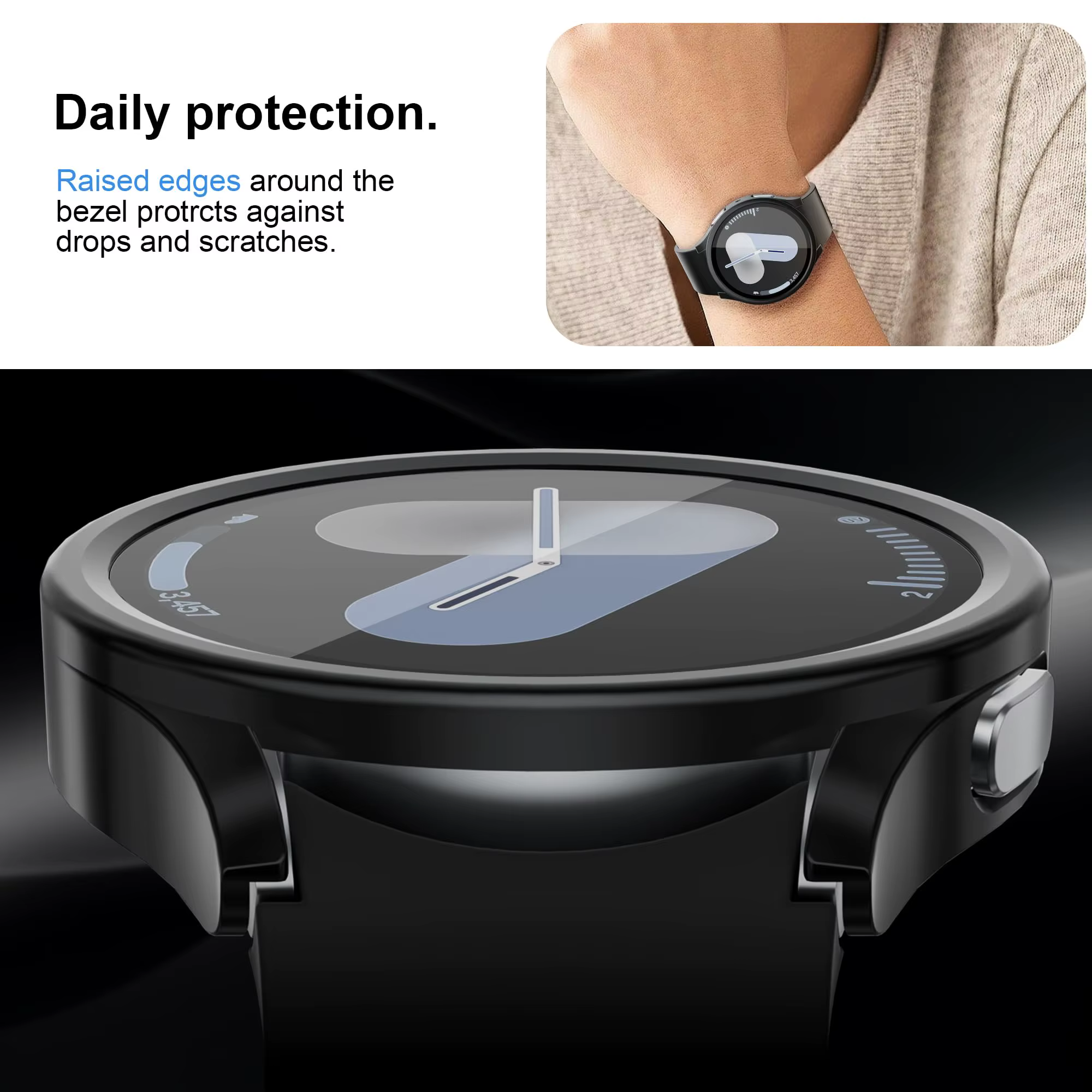 Verre + PC étui pour samsung Galaxy montre 7 6 5 4 44mm 40mm accessoires tout autour Anti-chute pare-chocs couverture watch7 4 protecteur d'écran