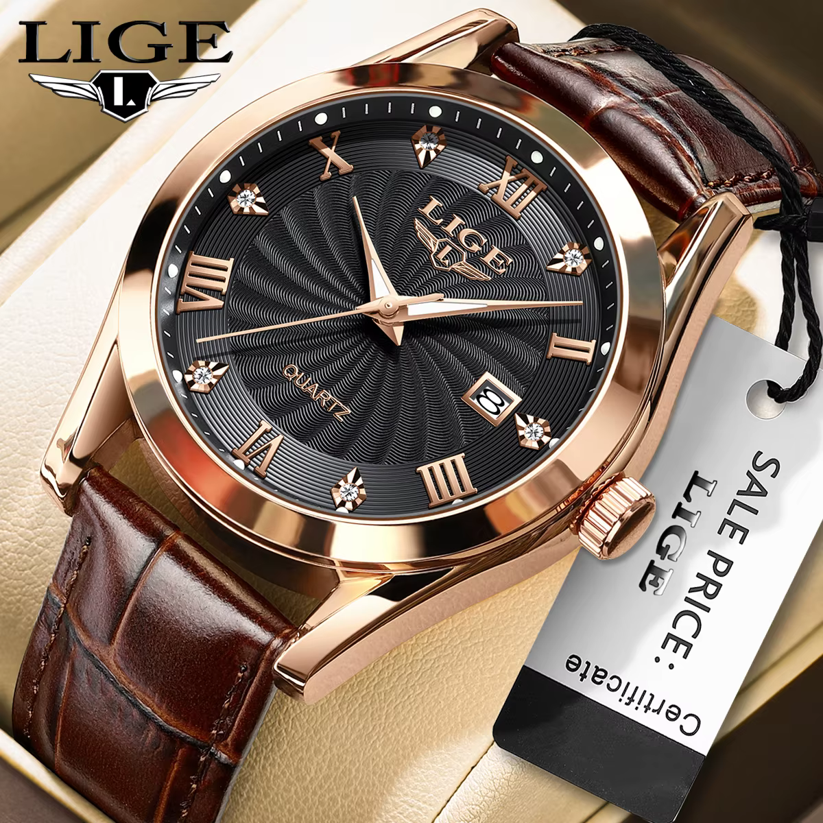 2025 nouvelle montre pour femme LIGE mode Bracelet élégant dames