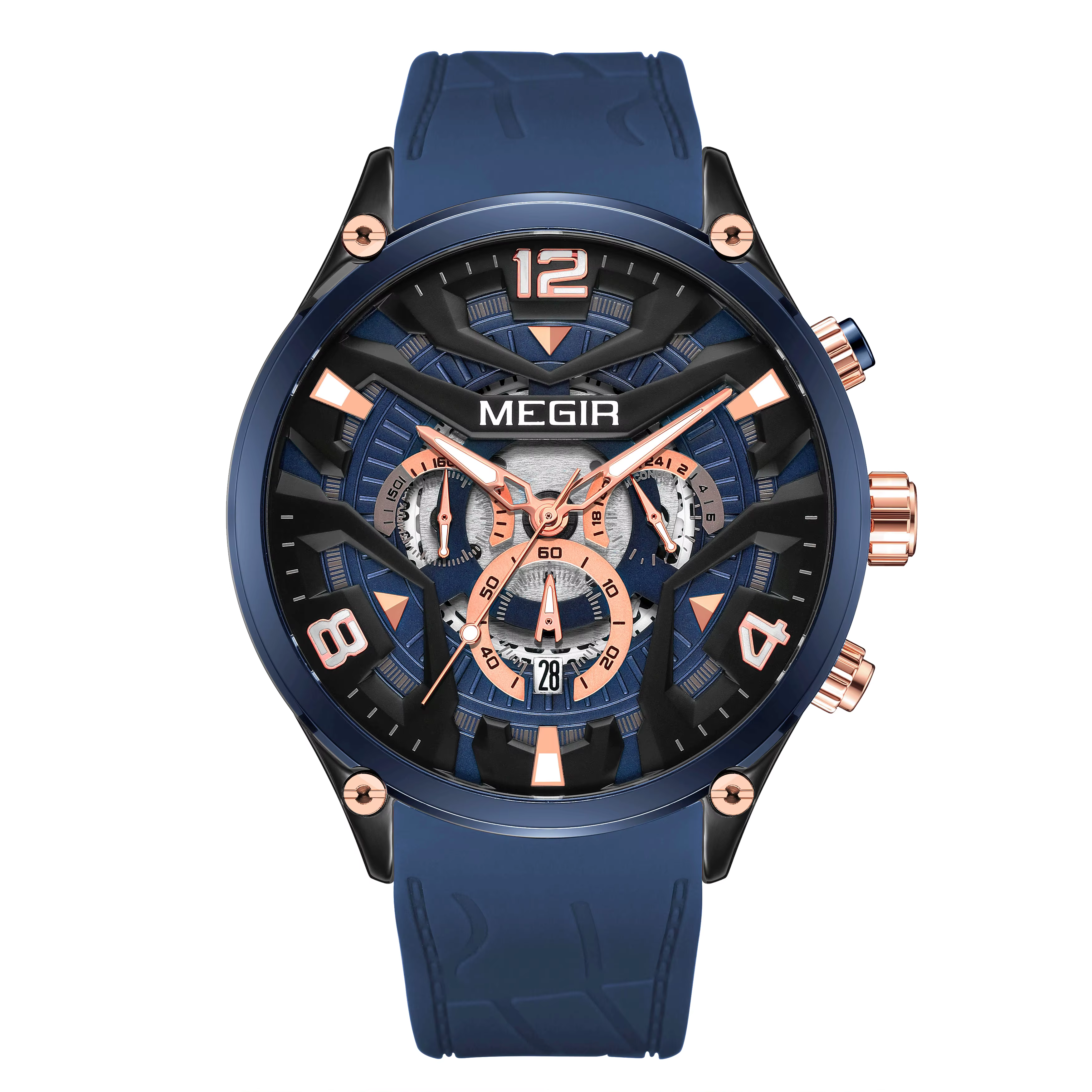 Montre MEGIR 2222 vert olive bleu marine