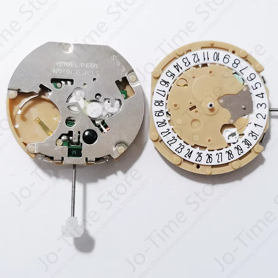 Montre à quartz Sunon PE602T - Chronographe avec aiguille des secondes fluide et petites aiguilles 3/9 - Alternative abordable aux montres coûteuses