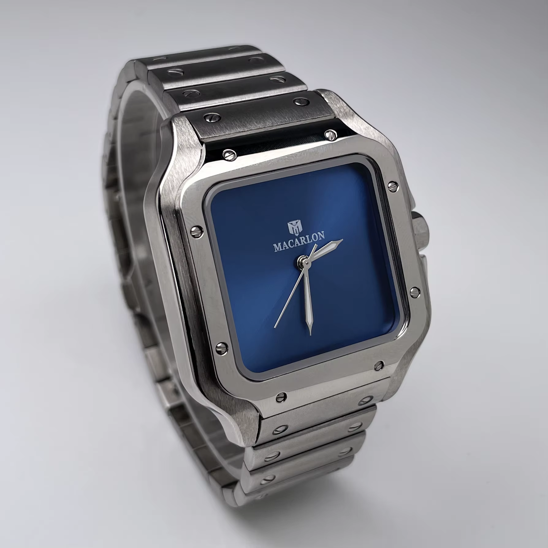 Montre mécanique pour homme MACARLON 38 mm avec mouvement chinois NH35