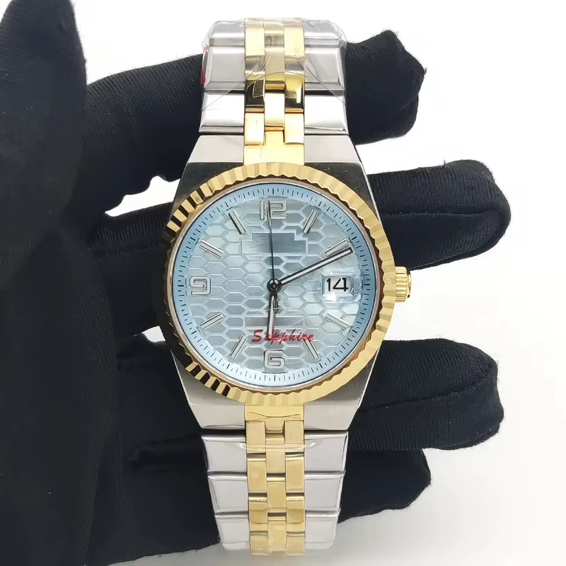 Montre pour homme 6 couleurs 40 mm dorée