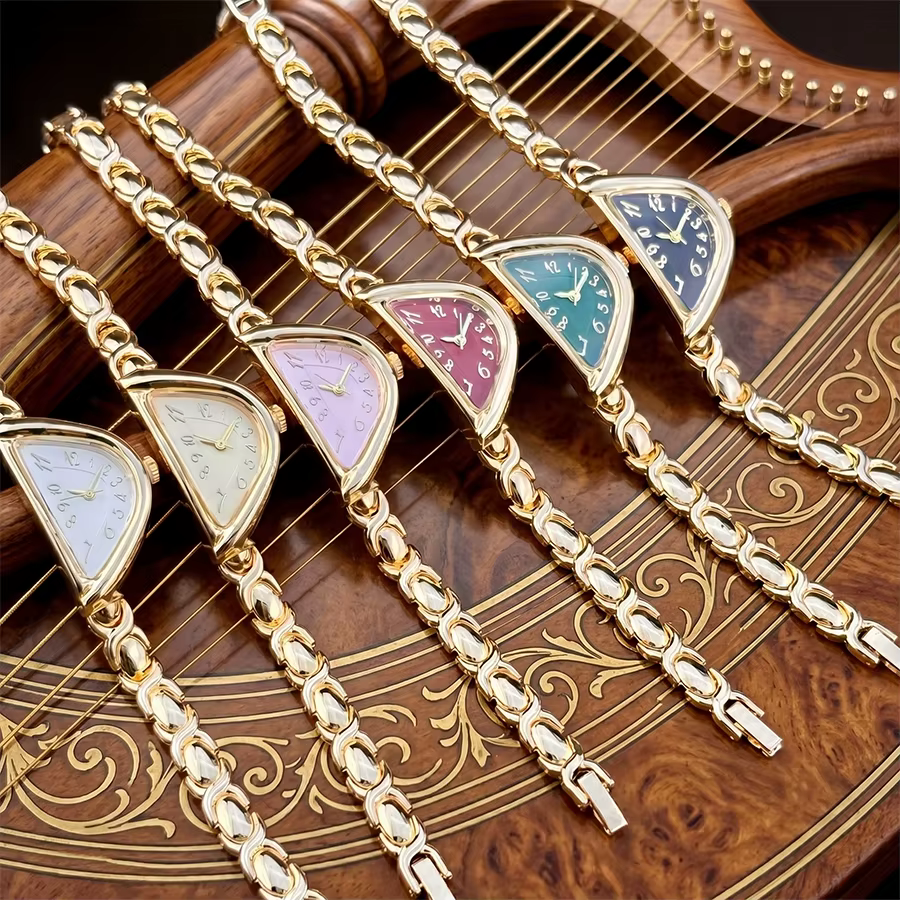 Montre pour femmes – Cadran en forme d'harpe