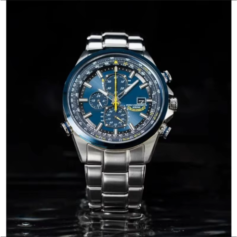 Montre chronographe atomique élégante pour homme | Design sportif de luxe