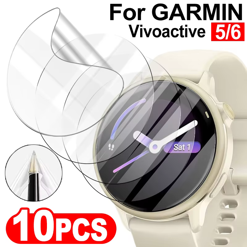 Protecteur d'écran, Film Hydrogel TPU pour montre intelligente Garmin Vivoactive 6 5 HD