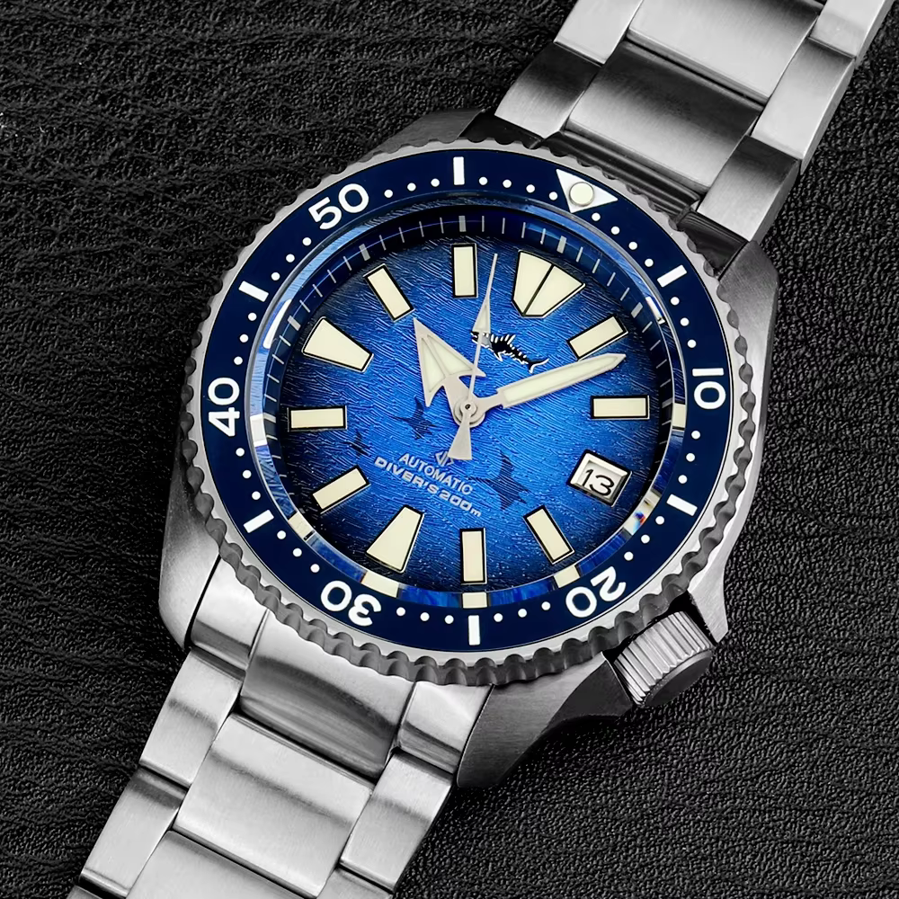 Heimdallr SKX007 montre de plongée titane NH35 automatique saphir cristal 20Bar étanche C3 Super lumineux luxe homme