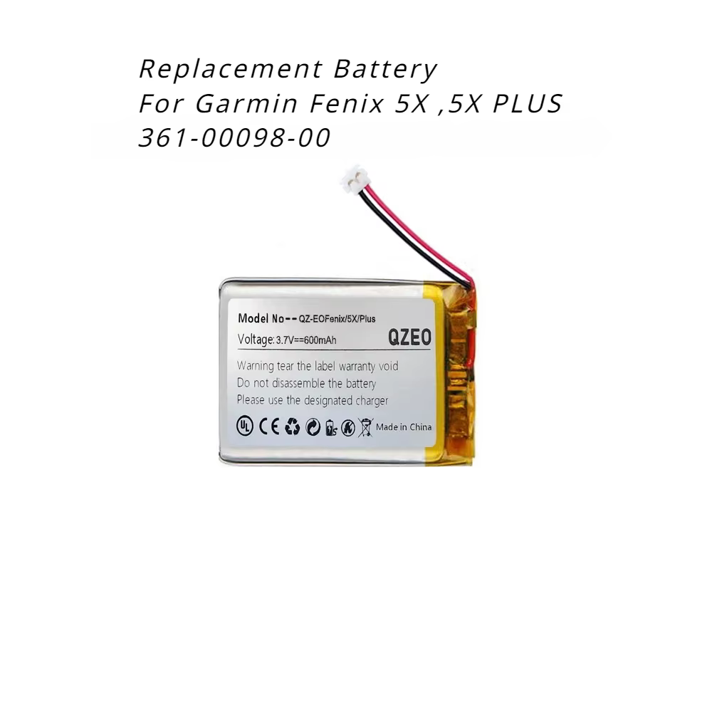 Batterie de rechange pour montre de sport Garmin Fenix 5 5X 5S Plus