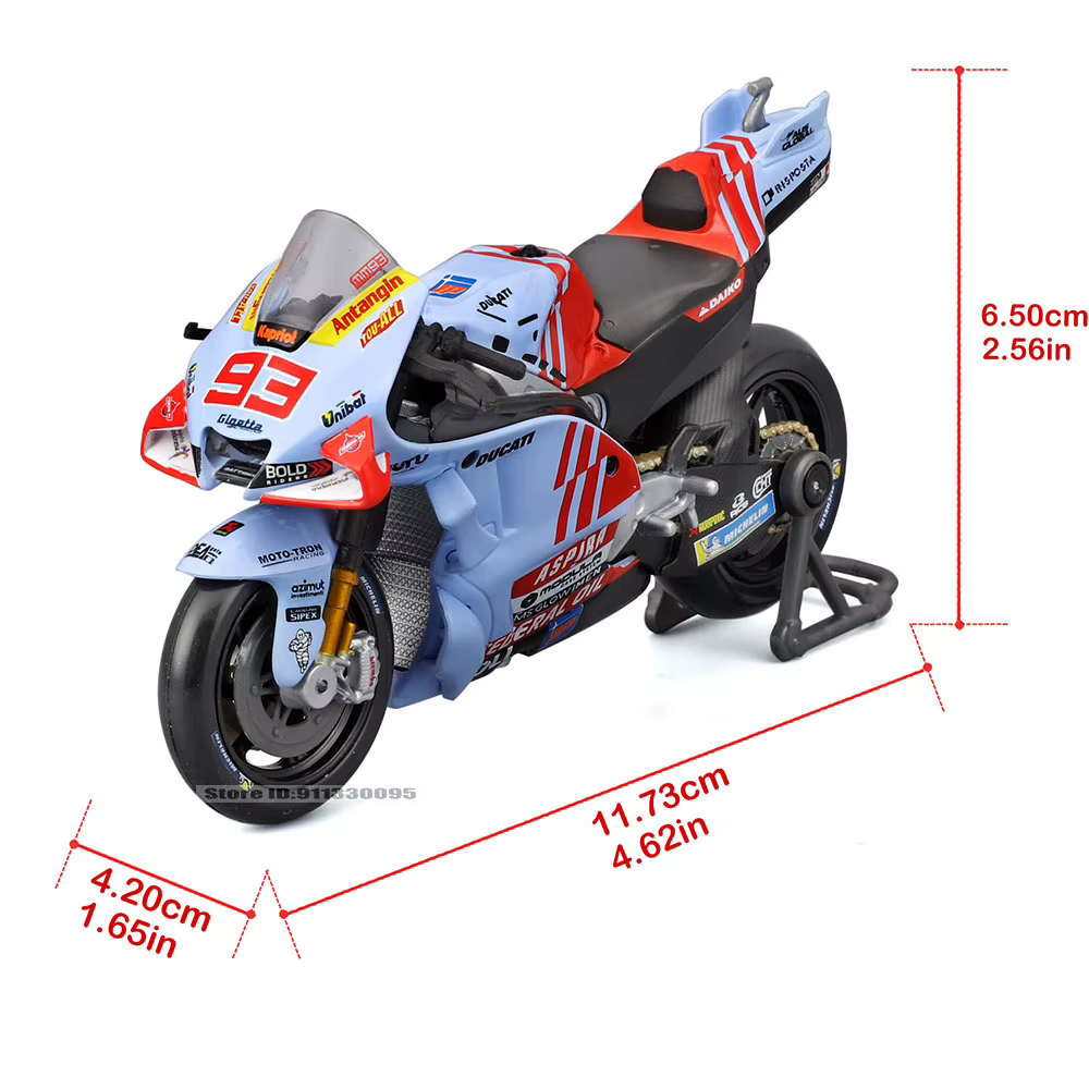 Maisto 1:18 # 93 Marc Marquez # 73 Alex Marquez 2024 Gresini Racing Moto GP alliage moulé modèle de Moto collection cadeau jouet