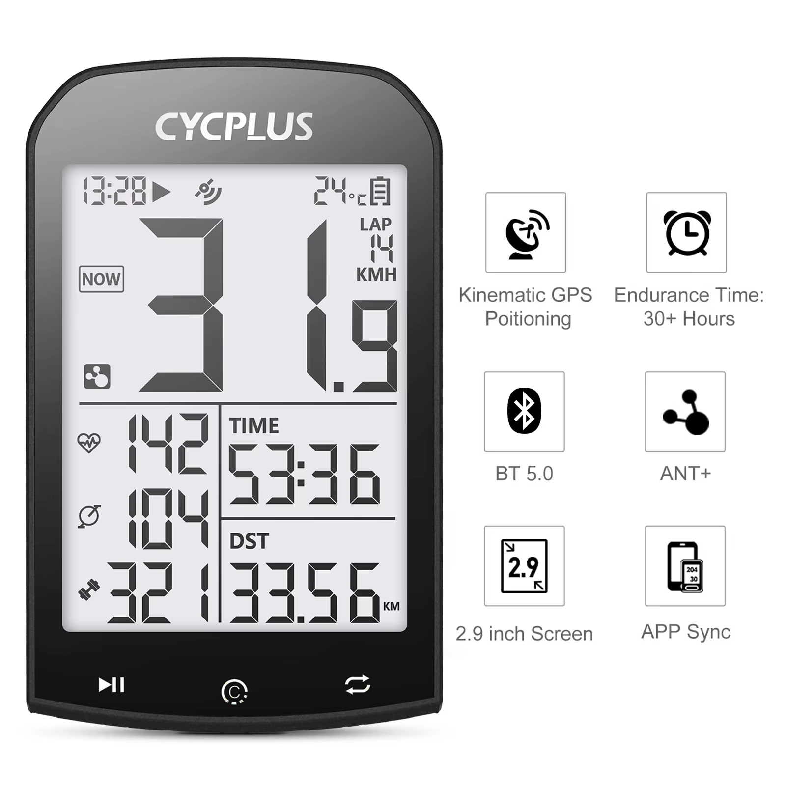 Ordinateur de vélo GPS Dallas