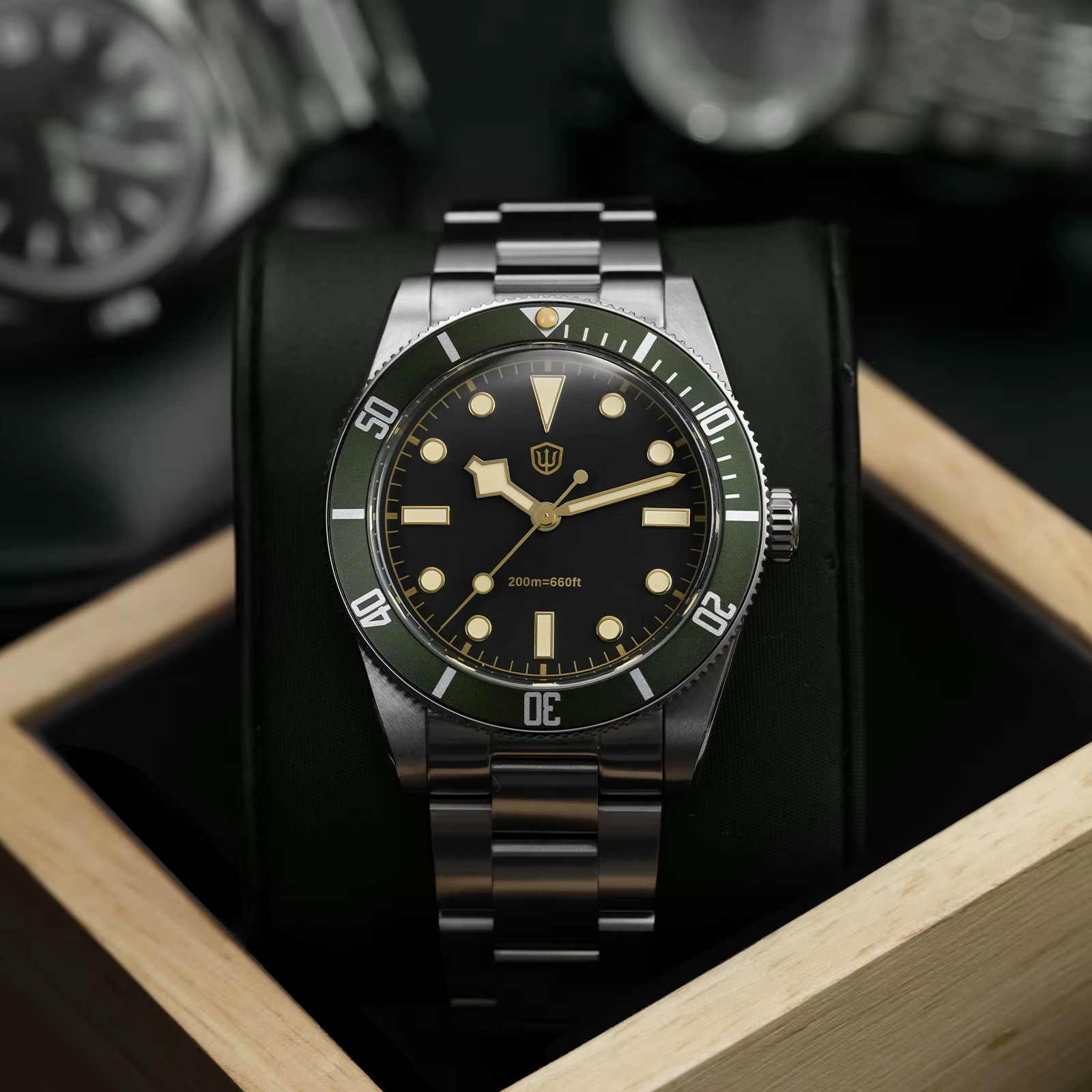 Montre Watchdives 37mm WD7922 V2 BB54 VH31 avec mouvement à secondes fluotantes