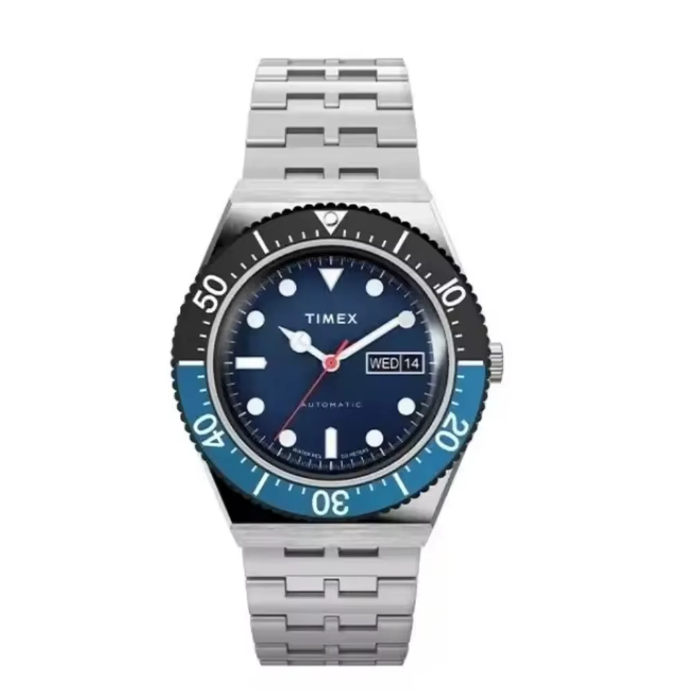 Montre automatique mécanique TIMEX de luxe avec calendrier