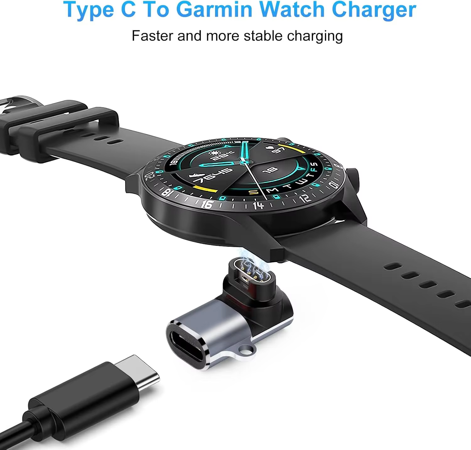 Adaptateur de chargeur de montre de type C