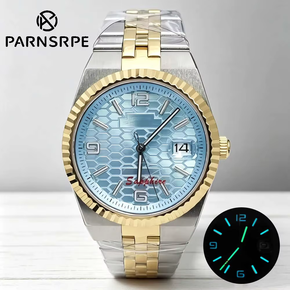 Montre pour homme 6 couleurs 40 mm dorée