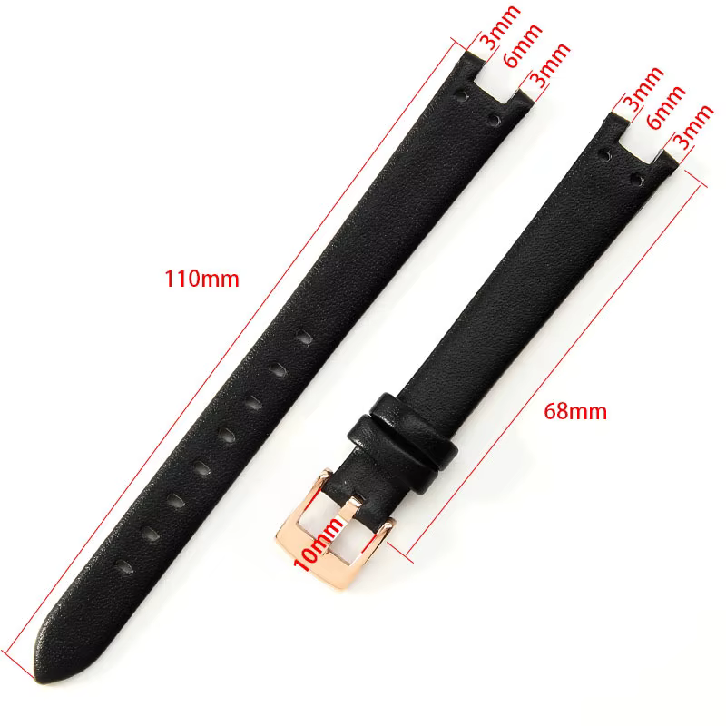 Bracelet de montre en cuir véritable durable pour femme