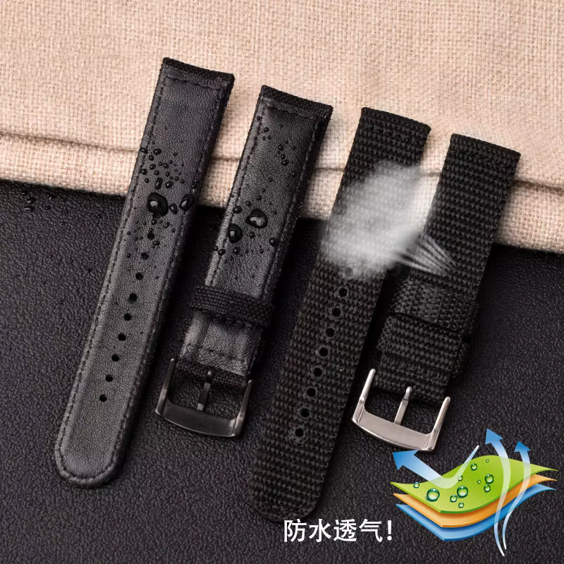 Bracelet de Montre Astronomique en Cuir et Nylon pour Homme