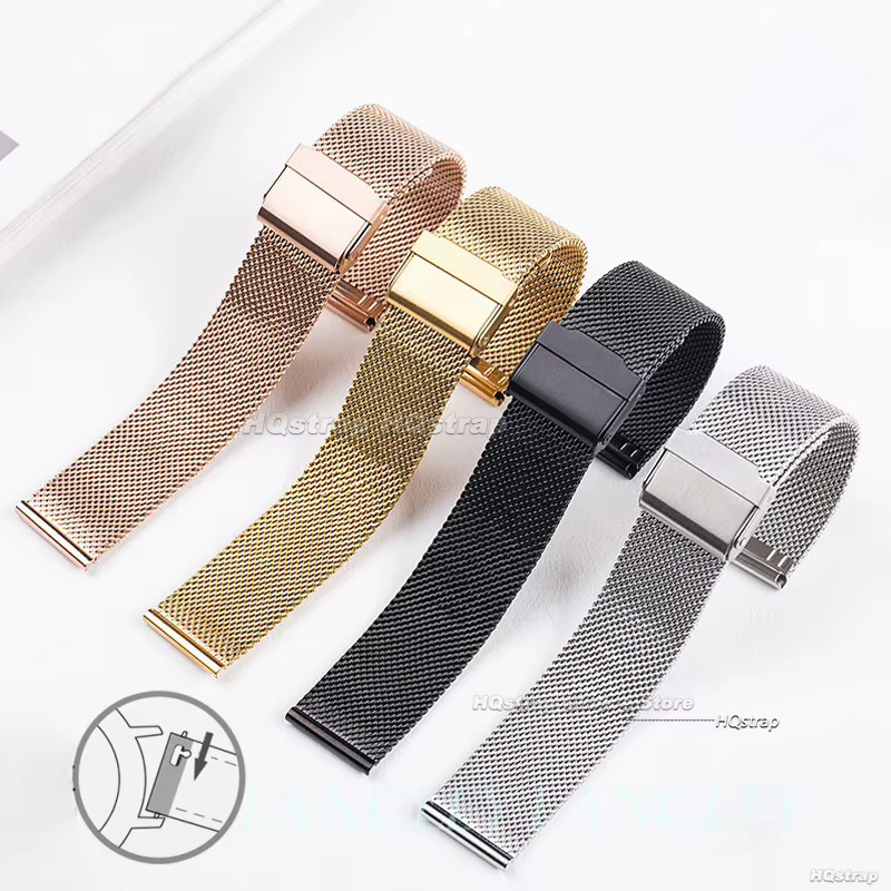 Bracelet de montre milanais universel 18mm 20mm 22mm 12mm 14mm 16mm 17mm 19mm 21mm 24mm