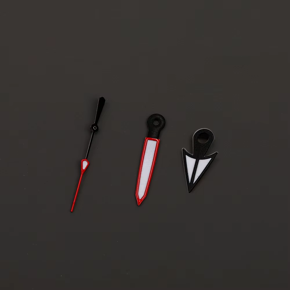 Mod argent rouge noir or rose NH35 NH36 mouvement vert lumineux montre aiguilles pour SKX007 Seiko 5 série SRPD samouraï