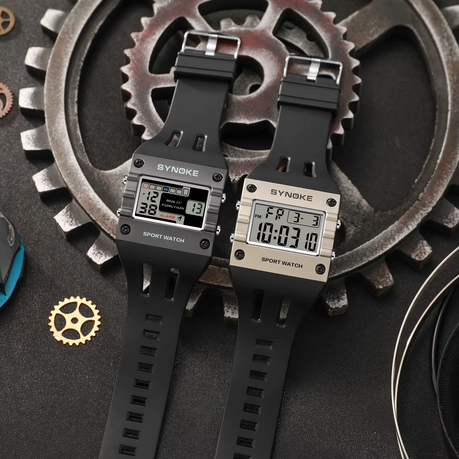 Montre de sport numérique pour homme SYNOKE